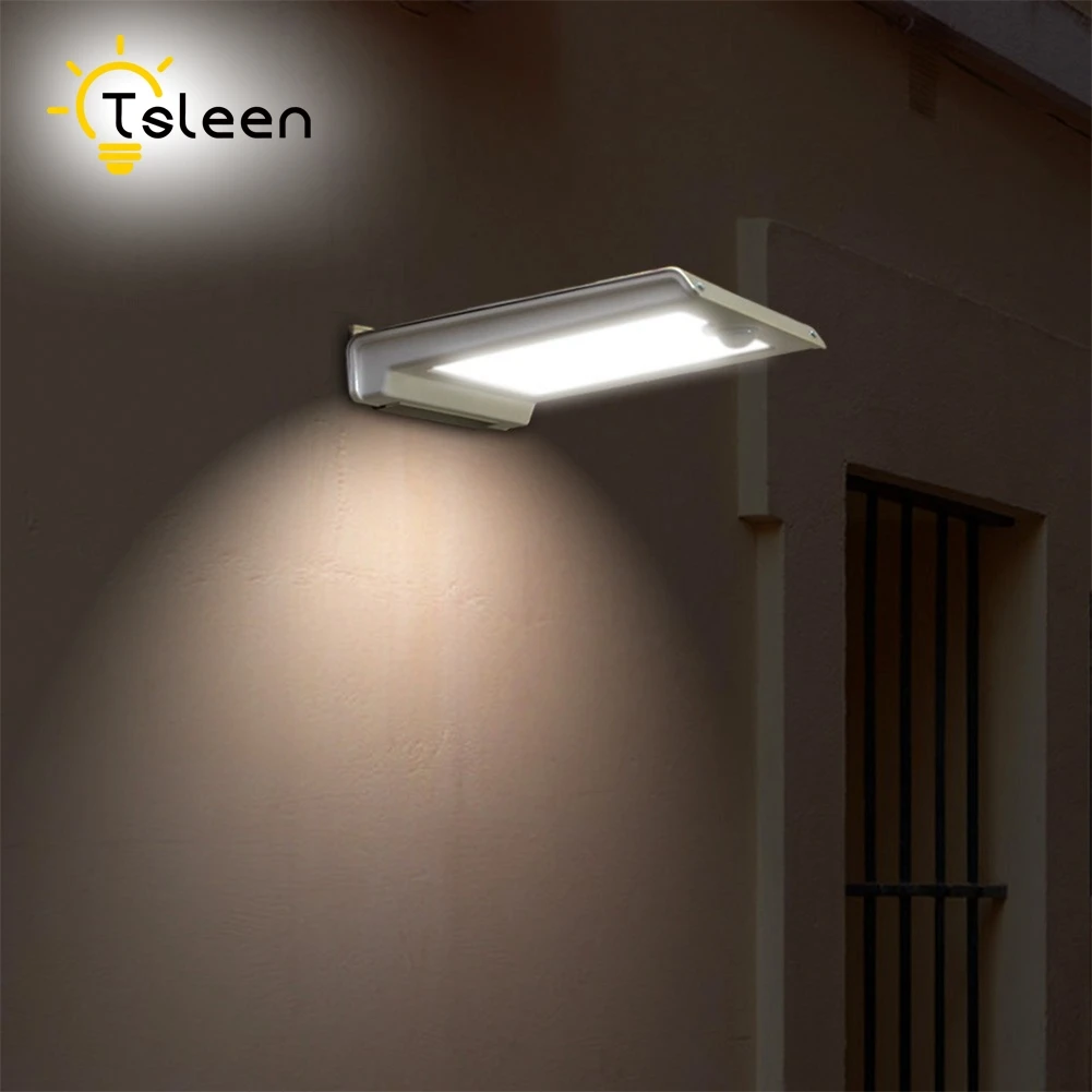 

Cheap Weatherproof Solar LED Wall Path Solar Garden Light LED Outdoor Driveway Balcony Stairs Solar Lamp 46LED Motion Sensor