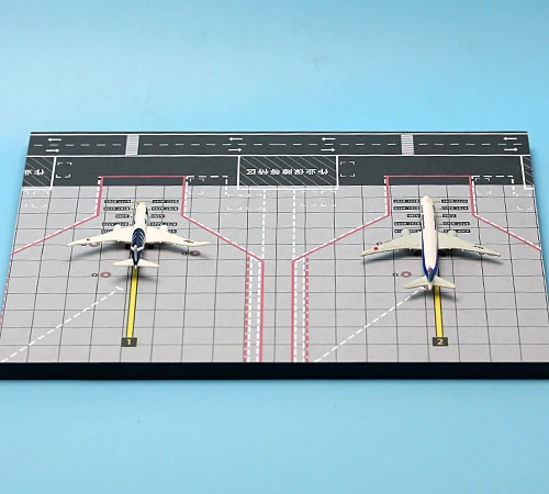 

1:1000 aircraft airfield platform background model two machine sand table decoration Juxtaposition