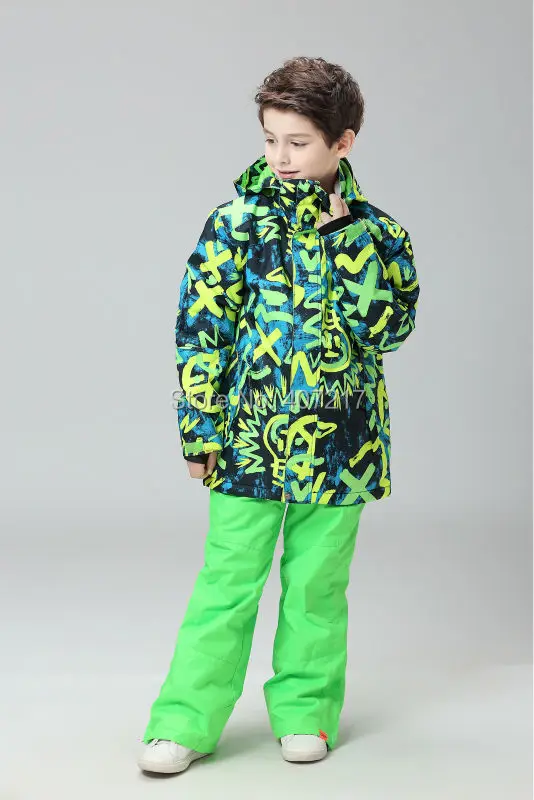 Tuta da sci impermeabile per bambini Doodle verde ragazzi abiti da  snowboard isolati giacche da neve per bambini e pantaloni con bretelle Set  abbigliamento da sci|snowboarding suits|ski suitski jacket pants -  AliExpress