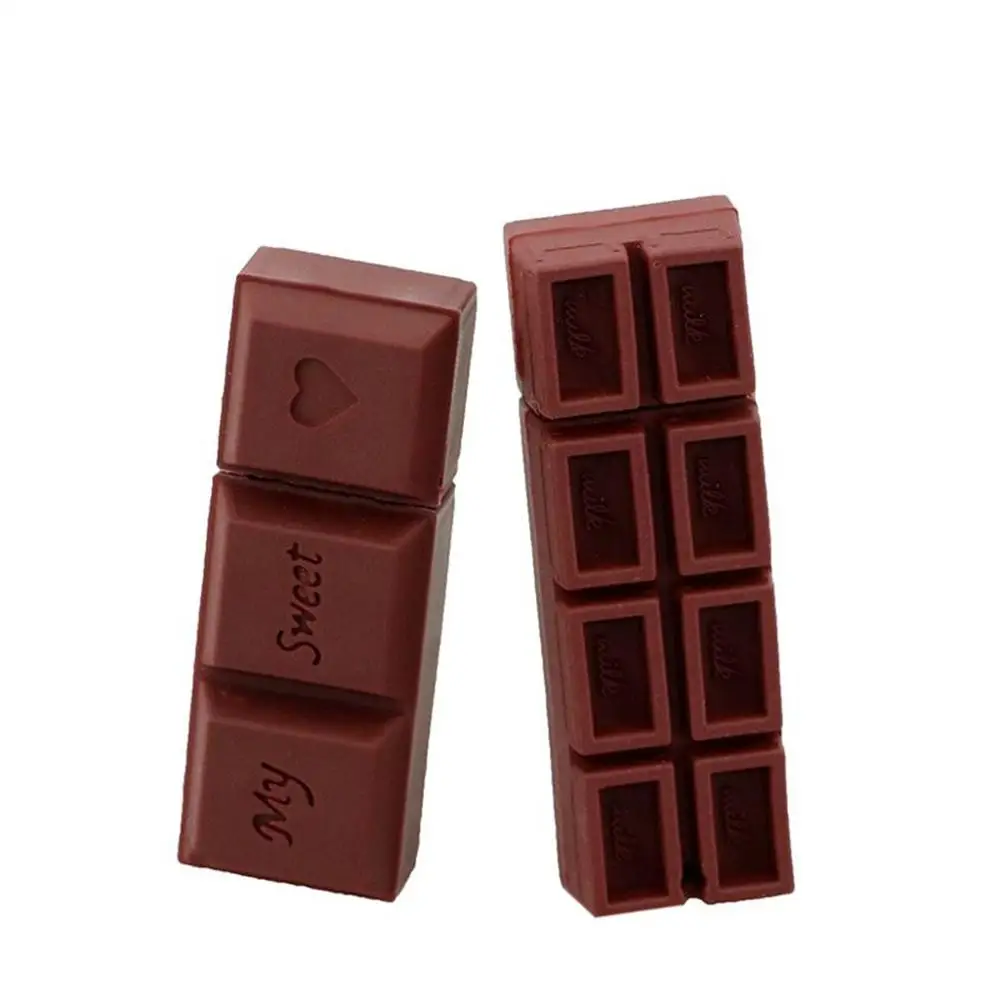 B 16 GB USB мультфильм в форме шоколадки крутая модель Флэш-карта памяти, носитель Ручка U диск 5,14 - Цвет: B