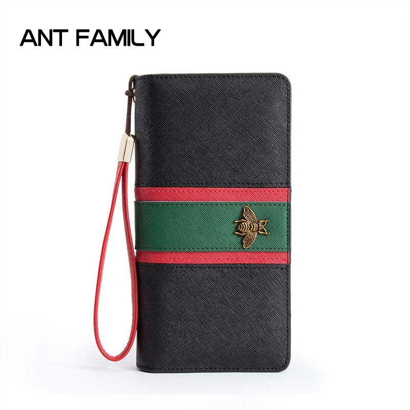 

Fashion Designer Brand Genuine Leather Women Wallets Long Zippers Purse Ladies Leather Wallet Female Clutch Big Capacity Wallet