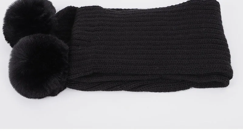 2019 новые модные детские вязаные шапочки, шапка, шарф, комплект из 2 предметов, однотонные зимние мягкие шарфы с капюшоном для мальчиков и