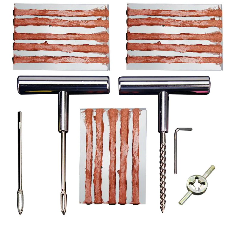 Car Motorcycle Tubeless Tire Repair Tools Tyre Puncture Plug Kits Auto Repairing Accessories Car-Styling