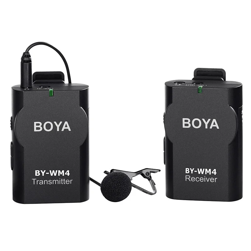 Универсальный беспроводной микрофон BOYA BY WM4 с монитором в режиме реального