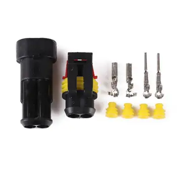 

5 set/bag 1P 2P 3P 4P 5P 6P Auto Connector Waterproof Adapter Car Interior Without Cable Car Styling