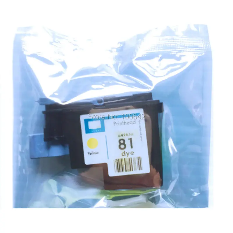 

YOTAT 1 pcs Yellow C4953A Remanufactured Printhead for HP81 Designjet 5000 5000ps 5500 5500ps printer head for HP 81