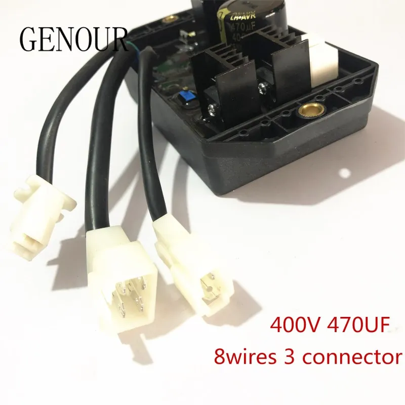 High quality 10KW LIHUA AVR SINGLE PHASE 8 WIRES AUTOMATIC VOLTAGE REGULATOR GENERATOR AVR TT91-7 400V 470UF