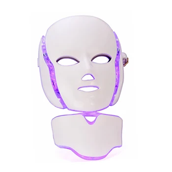 

7 Colors Light LED Facial Mask With Neck Skin Rejuvenation Face Care Beauty Reduce Acne Wrinkle Therapy Whitening freckless