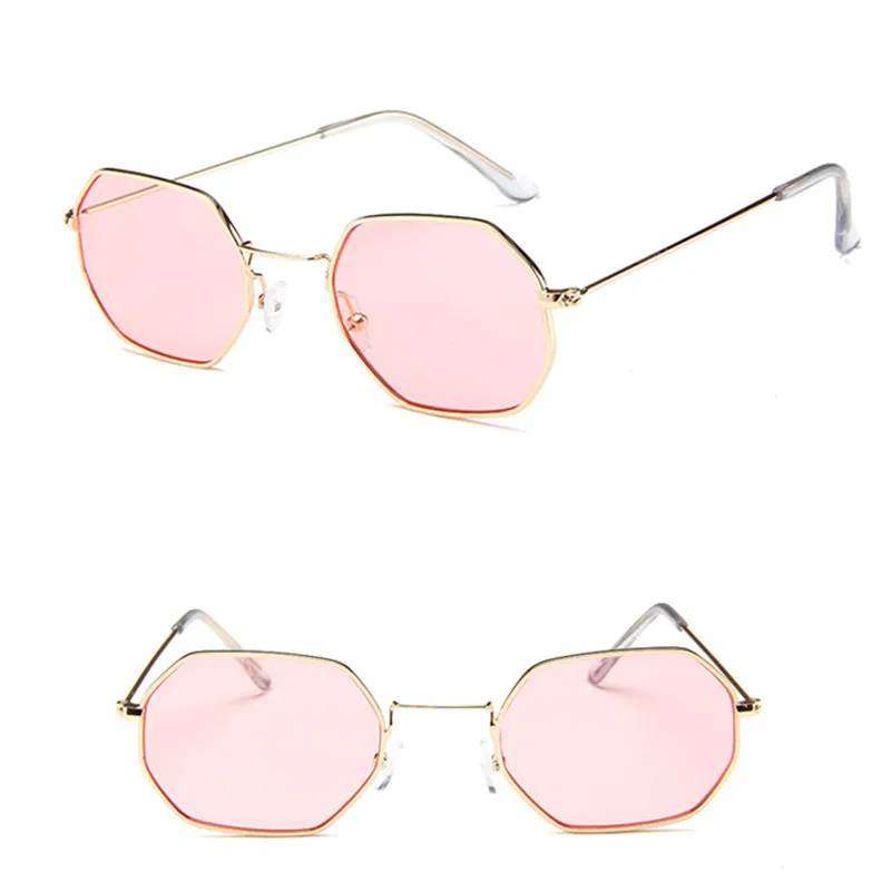 

ASUOP new hexagon fashion ladies sunglasses classic brand design retro round men's glasses iron frame UV400 sunglasses