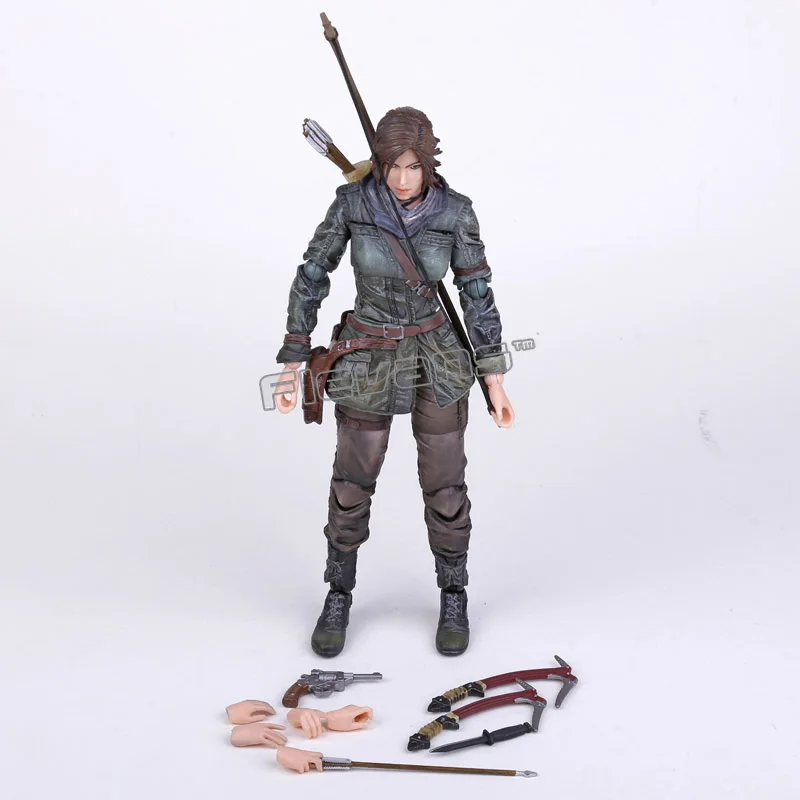 Play Arts Kai Rise of the Tomb Raider: Lara Croft ПВХ фигурка коллекционная игрушка 27 см