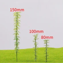 20 шт Поддельные бамбуковые пластмассовые Весы Модель бамбуковые лесные железные дороги парковый, садовый расположение пейзажей DIY