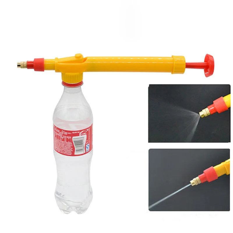 28.5cm Super Water Gun Adjustable Metal Sprayer Beverage Bottle Outdoor Funny Sports Toys Gun Multifunction Watering Flowers