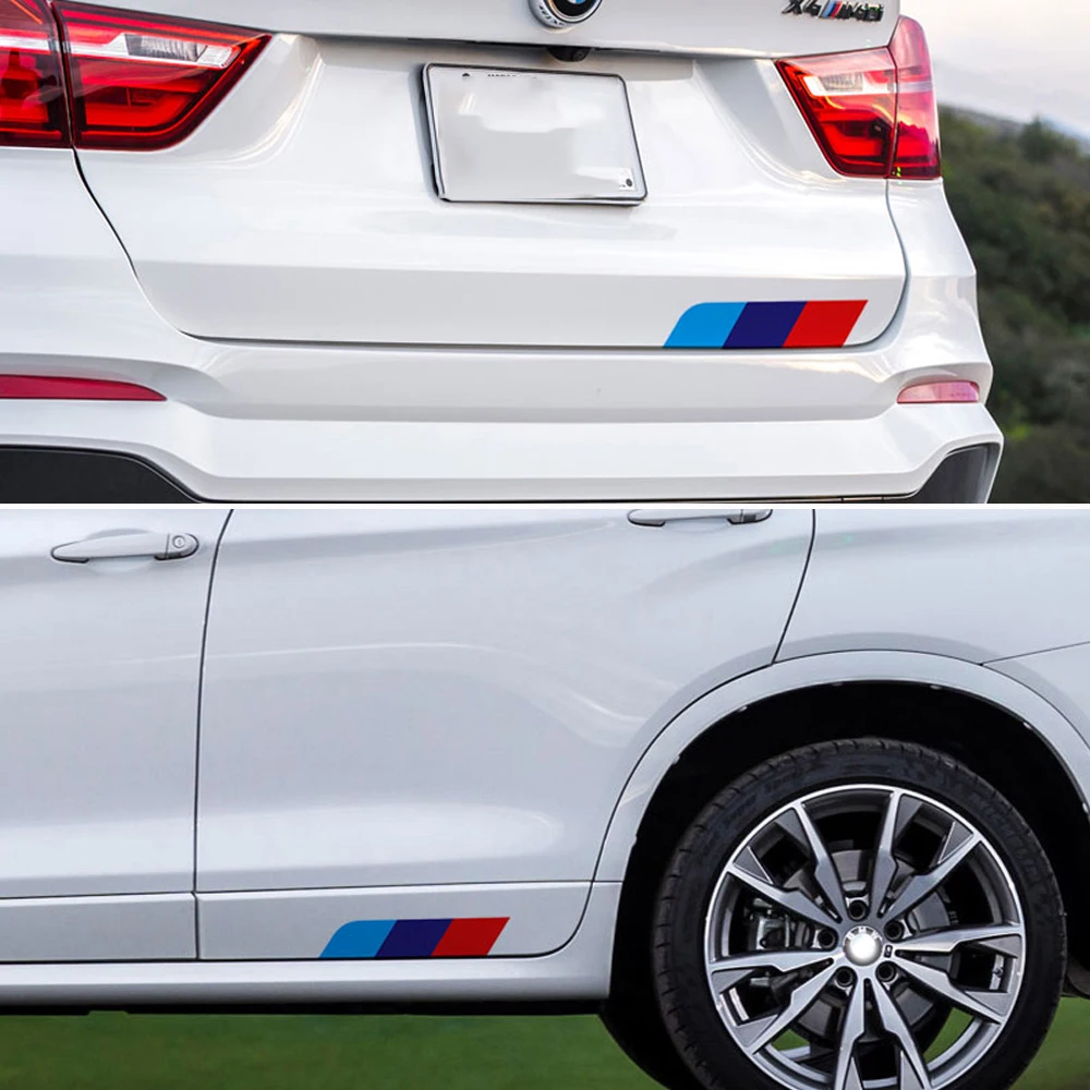 3 color Side Skirt Sticker  and Rear Trunk Sticker (5)