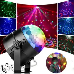 ZjRight AC110-240V RGB 7 видов цветов светодиодный вечерние световой эффект управления музыкой КТВ свет этапа рождения рождественские праздничные