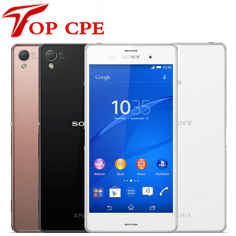 Z3 Original Sony Xperia Z3 D6603 5 2 Screen 20 7MP Quad core Android OS 16GB
