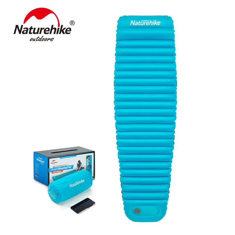 

NatureHike Outdoor Ultralight Mummy Sleeping Mattress Camping Hiking Inflatable Foldable Airmat Air bed With Pillow