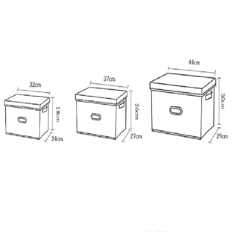 Складная коробка для хранения из хлопка и льна для хозяйственных товаров, шкаф для одежды, бюстгальтер, ящик для шкафа, нижнее белье, органайзер, сумка