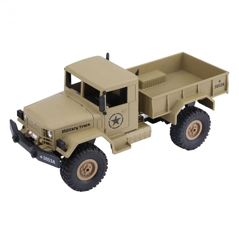 1 16 2 4GHz 4CH RC Military Climbing Truck Remote Control Vehicle Toy with USB Cable