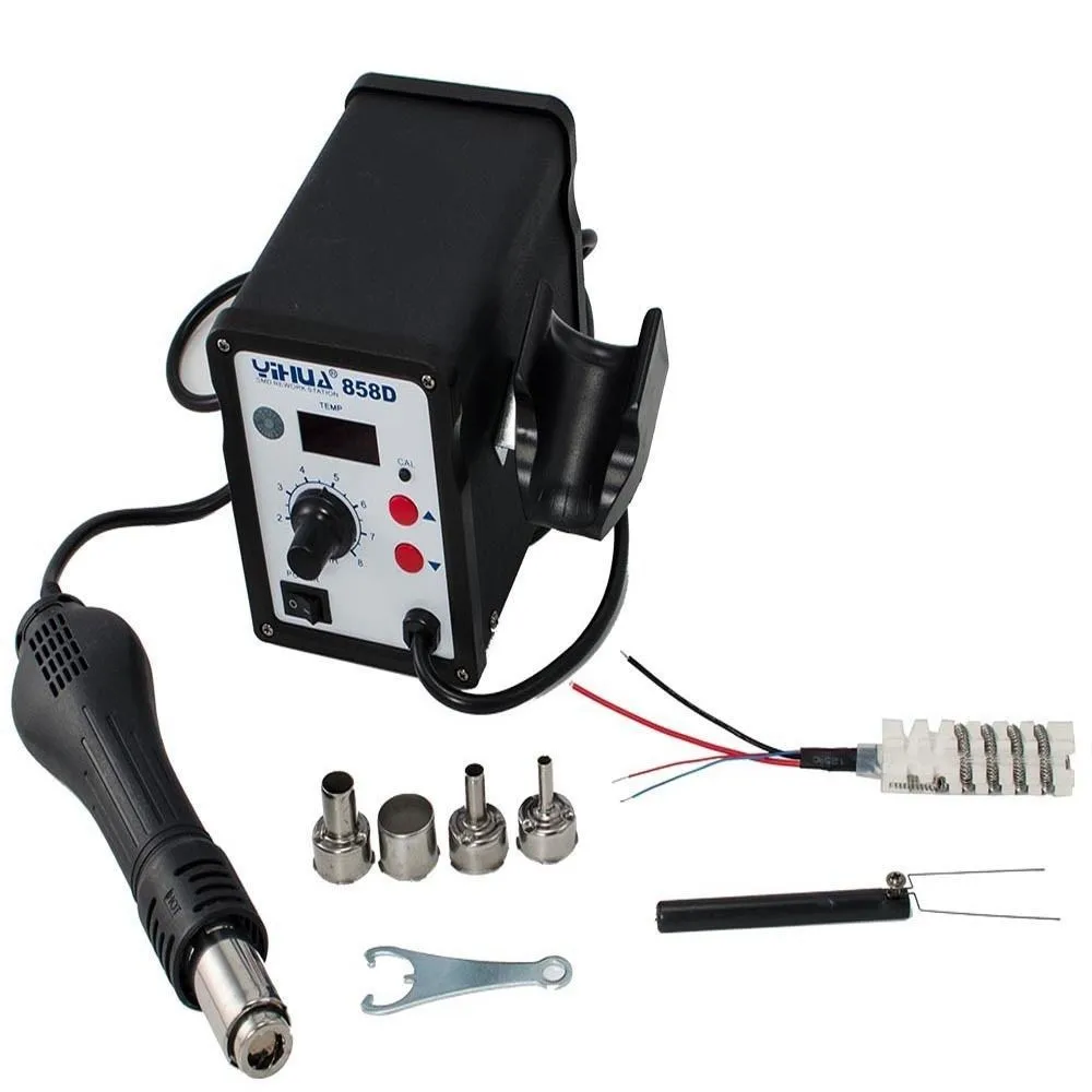 YIHUA 858D Hot Air Gun SMD Rework Solder Station Heat Gun Soldering