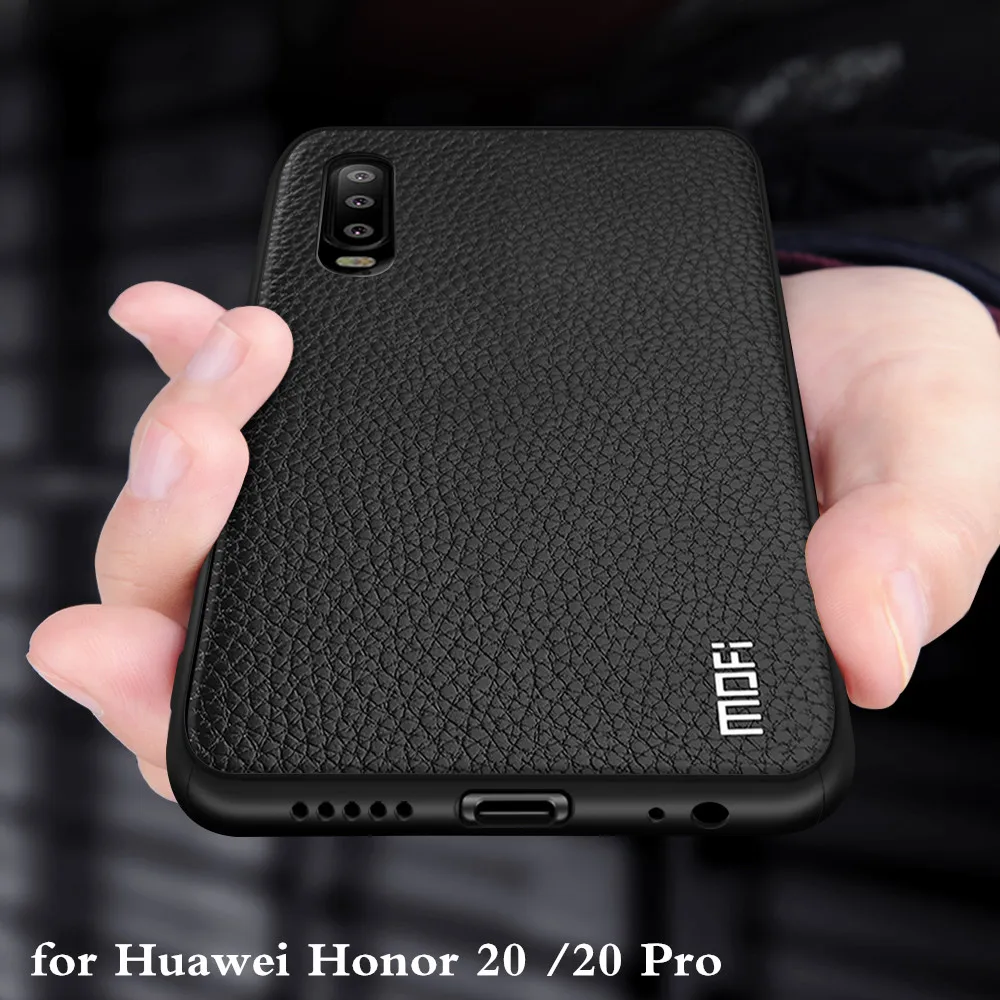 Чехол MOFi для Honor 20 Pro чехол Huawei 20pro задний корпус из тпу искусственная кожа мягкий