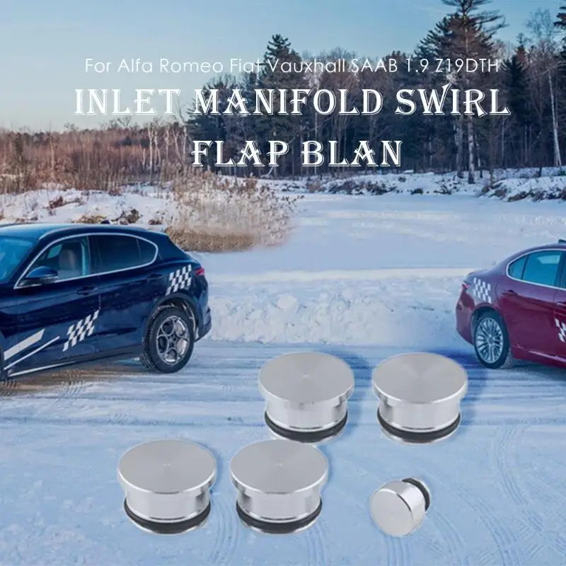Автомобильный впускной коллектор вихревой клапан заготовки для Alfa Romeo Fiat Vauxhall 1,9 Z19DTJ Z19DTH алюминиевый серебристый внешний вид 125x82 мм