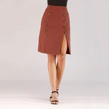 Новинка, длинная юбка, женская модная подвижная кнопка, джинсовые открытые повседневные ботинки, юбка с разрезом, женские сексуальные юбки для вечеринок, одежда, уличная одежда