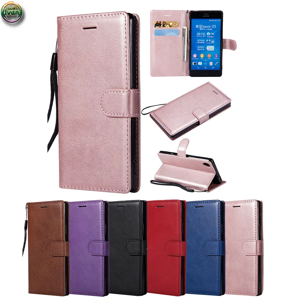 

Wallet Case For Sony Xperia Z3 Z 3 3Z Dual D6633 D6603 SOL26 Soft Leather Flip Case Phone Cover For D 6633 6603 Magnetic Bag