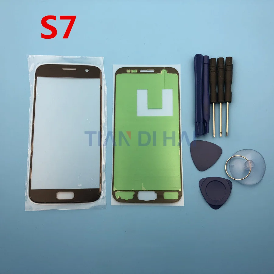 

Replacement Outer Glass For samsung galaxy S7 G930 G930F Touch Screen Front Glass Outer Lens with open tools & Adhesive