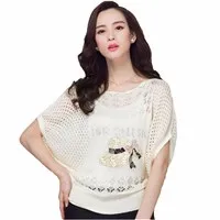 2016-Female-Printed-T-shirt-Casual-Computer-Knitted-Women-t-shirts-For-Womens-Spring-Style
