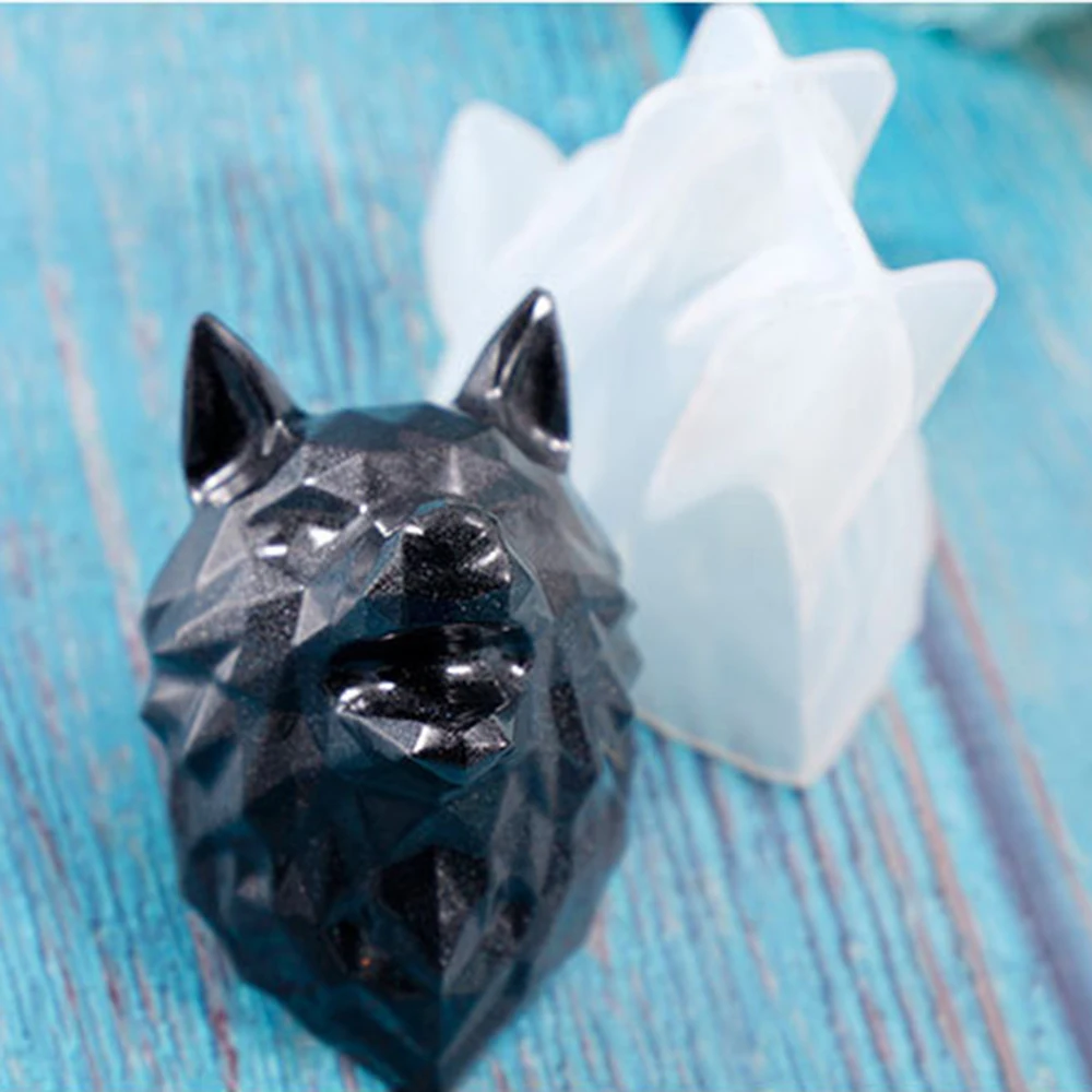 Силиконовый пресс-форма для литья бижутерия для декорирования в форме животных DIY головная форма эпоксидный керамический Кристалл эпоксидная смола