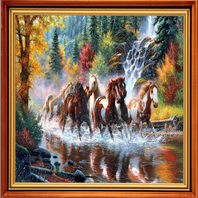 Diamond Painting Horse Running The Horse Diamond Mosaic Sale Pictures Of Crystals Bead