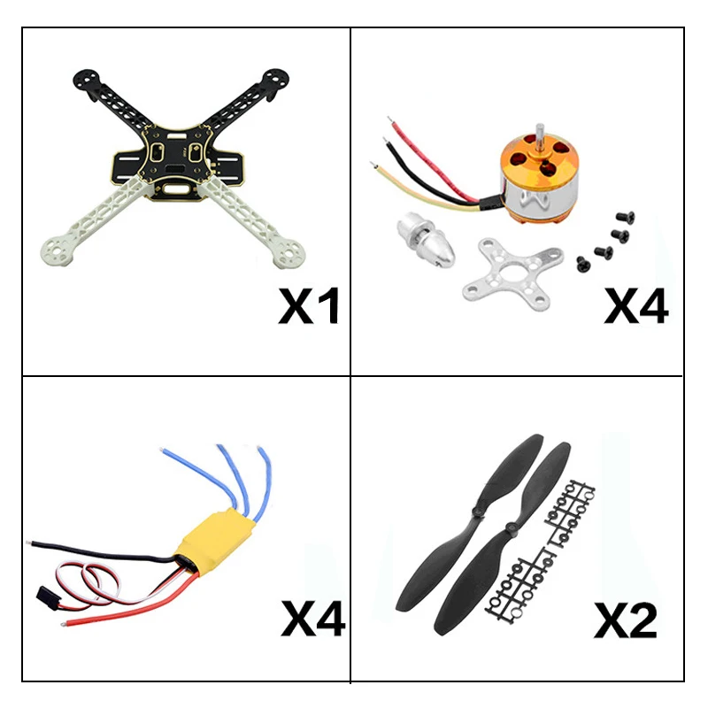 

F450 450 Quadcopter MultiCopter Frame kit with 2212 Motor+30A ESC+1045 props Propeller for Quadcopter F450 450mm Wheelbase