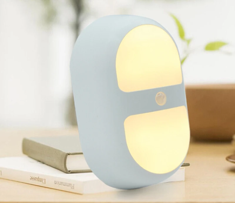 Novelty Modern Led Wall Lights Wireless Automatic Unique Design Motion Sensor Activated Induction Indoor & Outdoor Light Lamp (3)