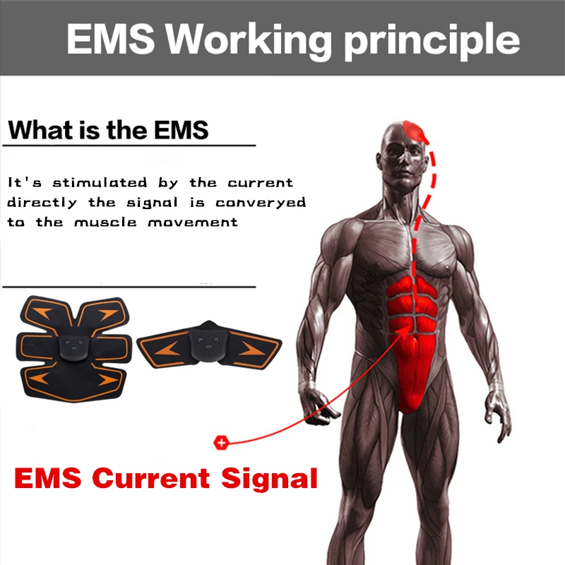 Перезаряжаемые брюшной машина электрическая импульса стимулятор мышц ABS EMS тренажер фитнес потеря веса тело массаж для похудения