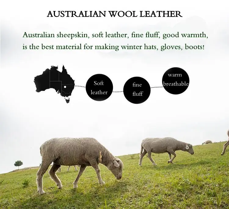 Натуральная австралийская шерсть, кожаная детская шапка-бомбер, зимняя,, овечья шерсть, мех, наушник, помпон, помпон, зимняя детская шапка
