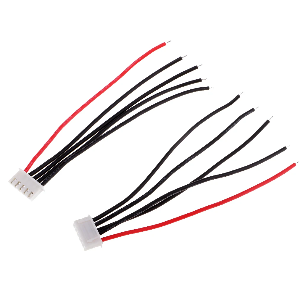 10pcs/lot 100mm Silicone JST-XH Balance Cable 22AWG for Lipo Lithium Battery