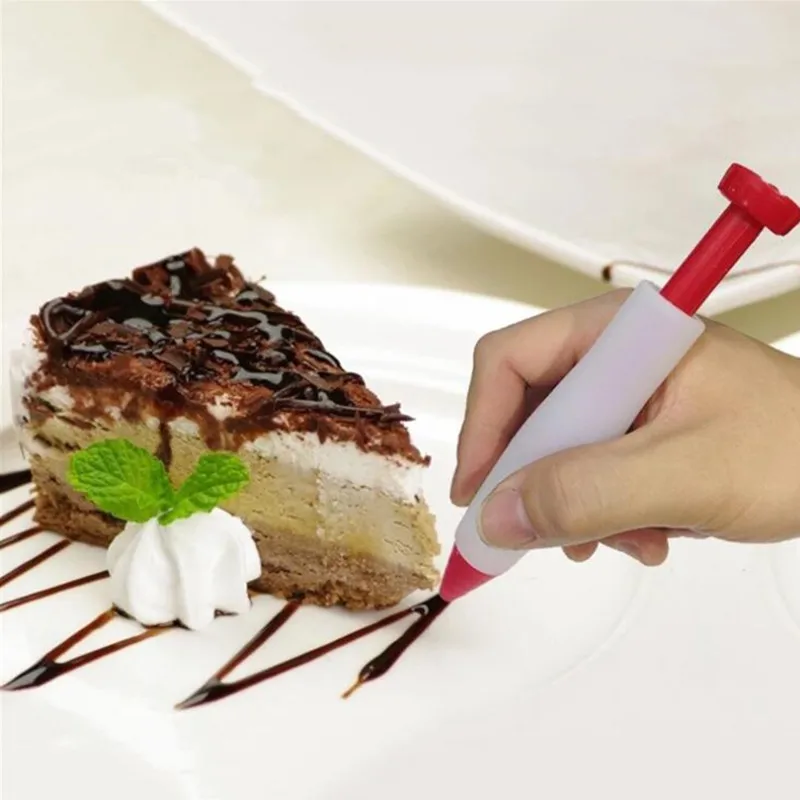 

Silicone Cake Decorating Tools Plate Paint Pen Cake Tools Dessert Decorators Chocolate Cake Pen Pastry Tools Kitchen Utensil