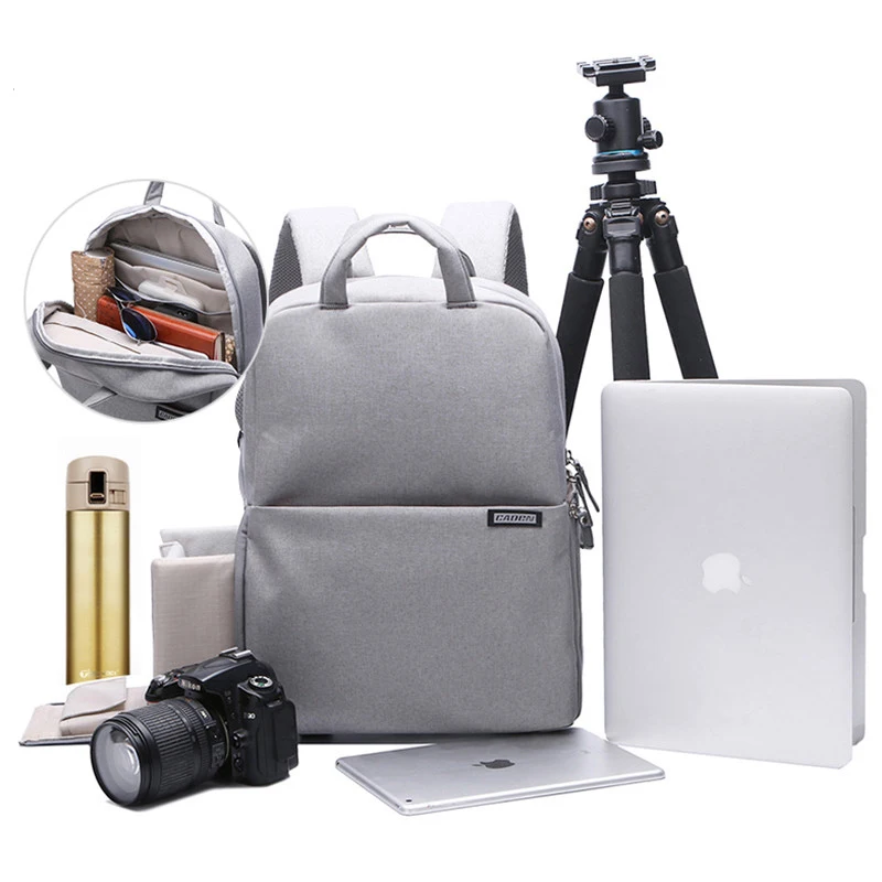 

Waterproof DSLR Camera Backpack Video Photo Digital Camera Soft Shoulders Bag Laptop 14" School Travel Bag For Nikon Canon Sony