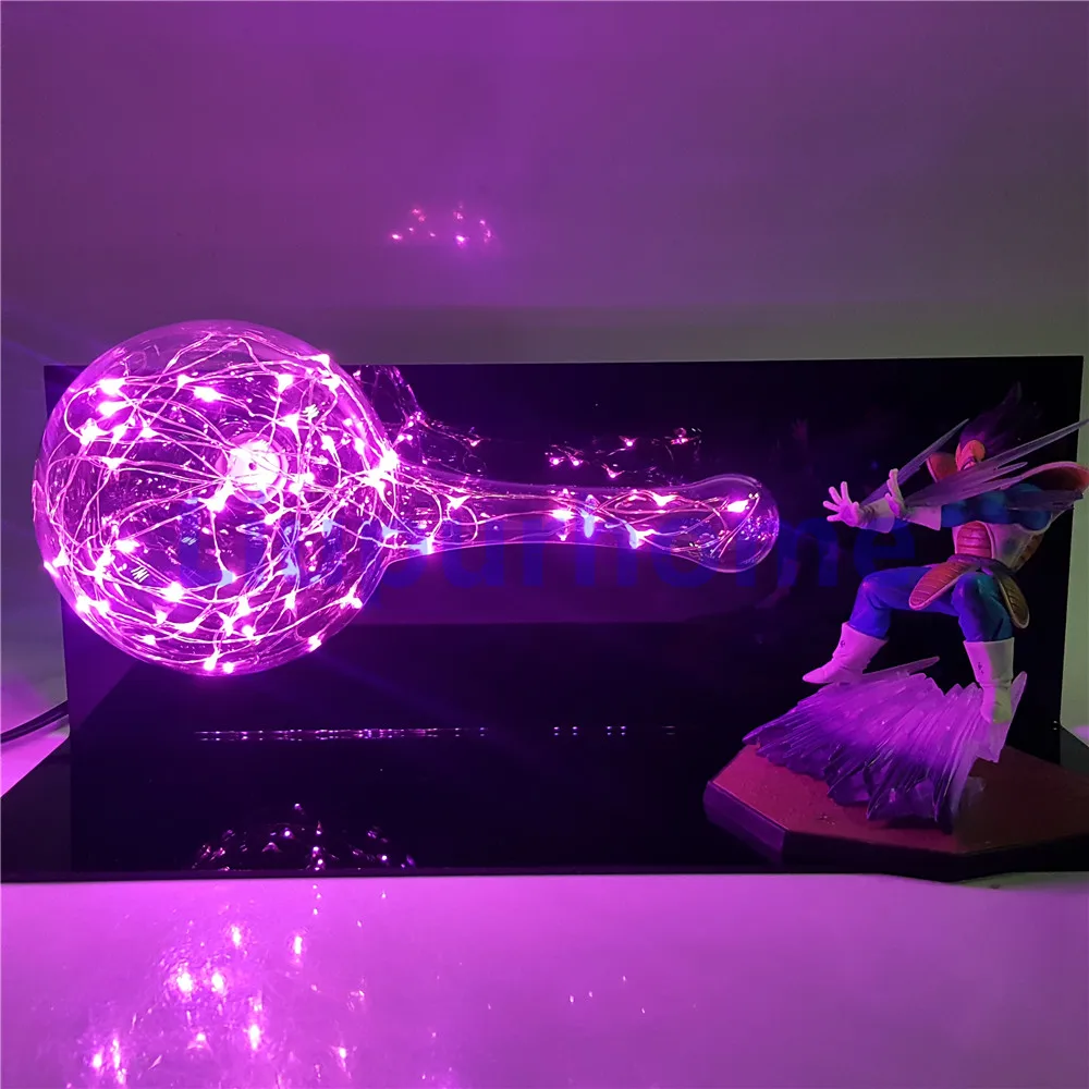 Dragon Ball Z фигурки Веджета супер сайян финальная Вспышка светодиодная лампа аниме с изображением супер вегеты фигурка DBZ Мультфильм светодиодный свет