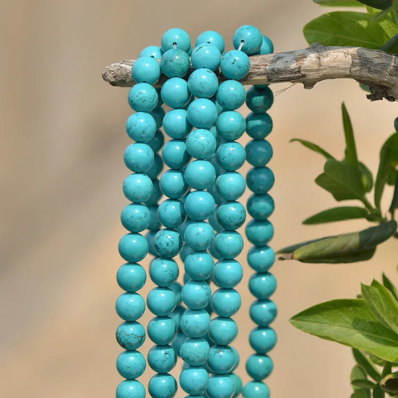 wholesale AAAA Natural Stone Beads Blue Turquois e Round Beads For