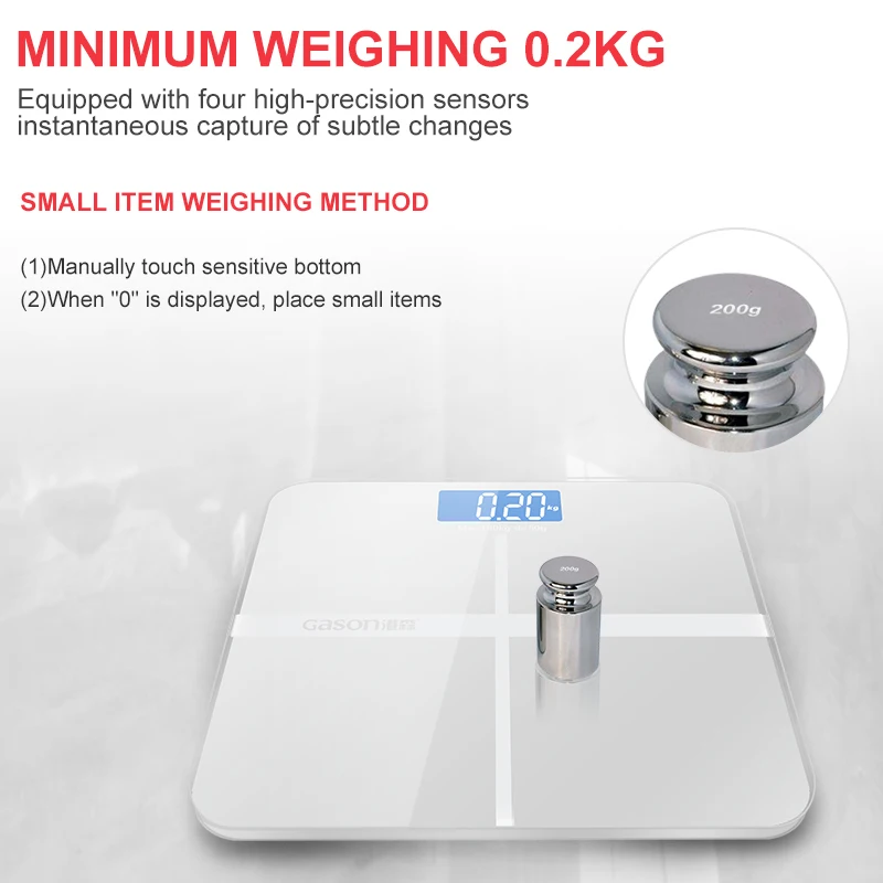 GASON A1 Весы напольные жк дисплей Закаленное стекло 180кг/50г|bathroom scale|bathroom body scalesbathroom