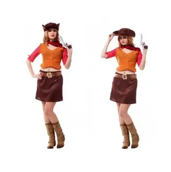 

Ladies Purim Costume West Cowboy Fancy Costumes for Adults Costume Women's Clothing for Halloween Evening Events