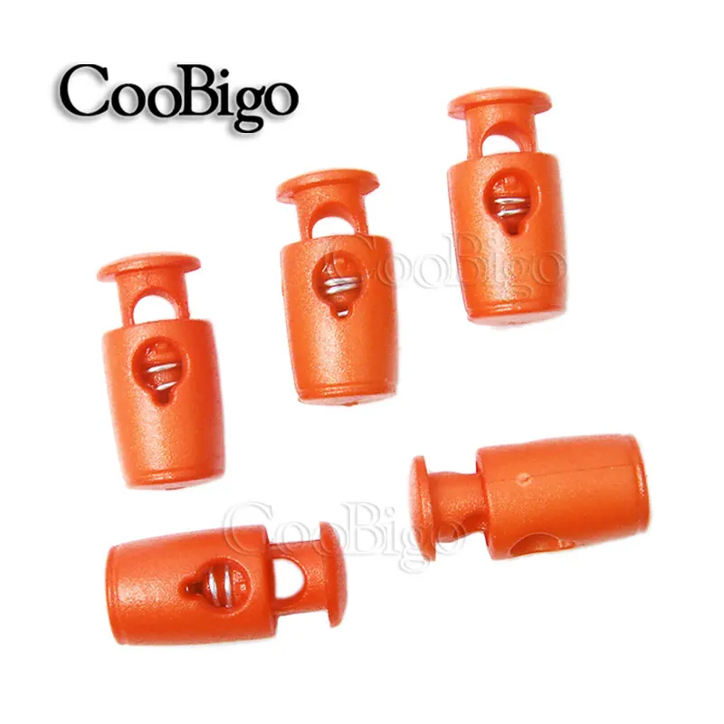 Orange 25~ 1000 шт. в лоте; Красочные зажим для лямок рюкзака цилиндра Пластик Size18.5x8.5mm рычажный зажим из натуральной кожи из нейлона, Запчасти# FLS052-C(микс-s - Цвет: Orange