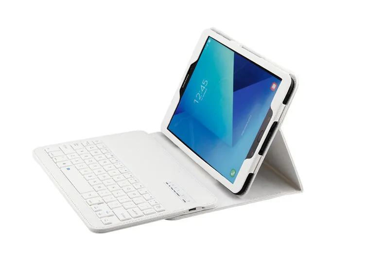 Беспроводной Bluetooth клавиатура чехол для Samsung Galaxy Tab S3 9,7 T820 T825 кожа стенд держатель раскладушка чехол для планшета с откидной крышкой+ Защитная пленка на экран