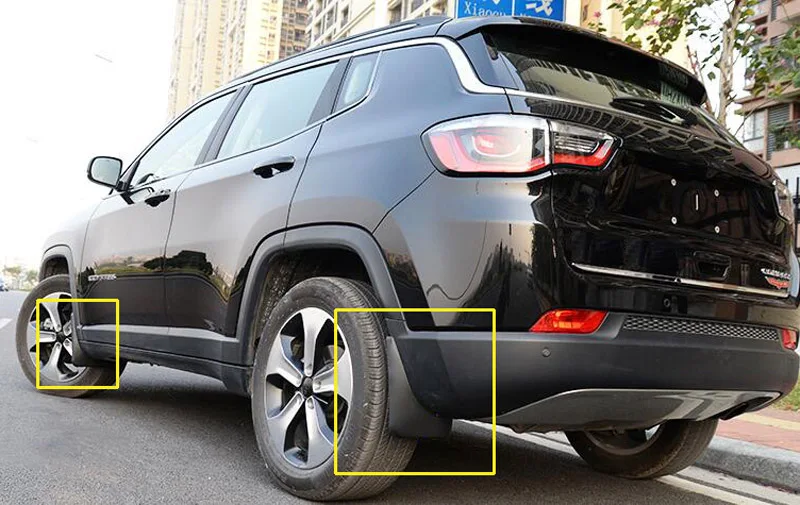 Автомобильные Брызговики для Jeep Compass 2017 2018 крыло брызговиков переднее заднее