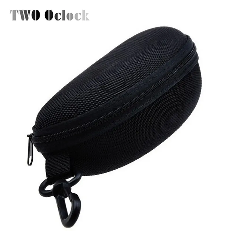 

Black Thicken And Ultralight Canvas Glasses Case, Big Outdoor Travel Sunglasses Zipper Box With Hook Wholesales