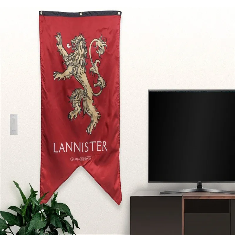 Lannister Болтон дом Семьи Флаг домашний декор волк Дракон полиэстер баннер 75 X125CM|home