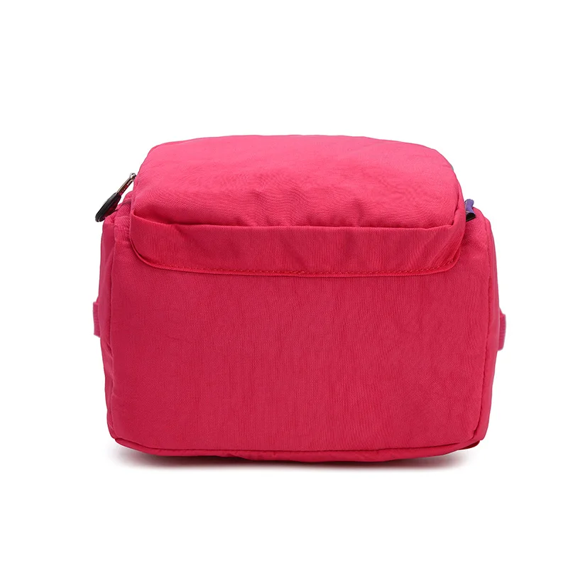 Mochila de nailon impermeable pequeña de estilo Preppy para mujer, bolso de hombro para mujer, Mochila escolar de viaje informal para mujer Mochila de nailon impermeable pequeña de estilo Preppy para mujer, bolso de hombro para mujer, Mochila escolar de viaje informal para mujer