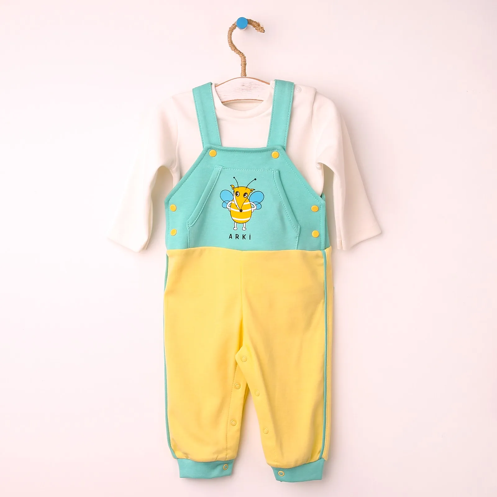 

ebebek HelloBaby Retro Fuana Baby Sweatshirt - Jumper Set