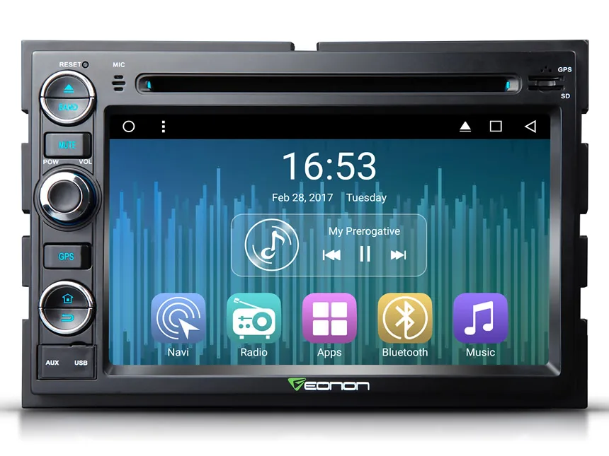 Perfect 7" Quad Core Android 7.1 Nougat OS Car DVD for Ford F150 2005-2008 with 2GB RAM 16GB ROM & Split Screen Multi-tasking Support 1